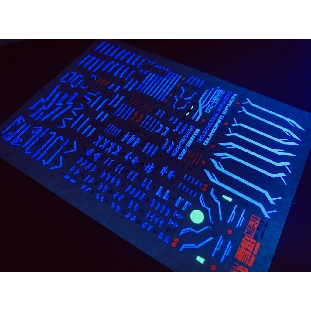 20250722 XUEYAN XY / SNOW FLAME MG-74 MG EPYON  Fluorescence High-Accuracy Water slide decal