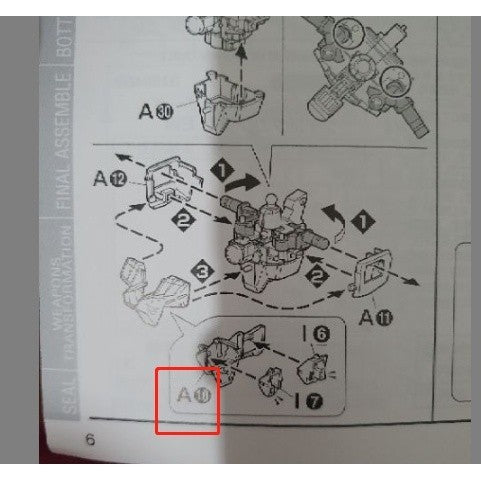 CB butcher parts for MG WING