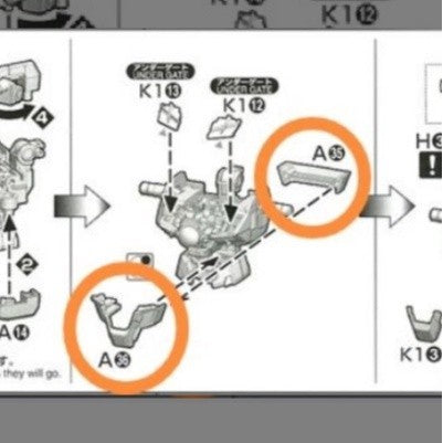 CB MG 07 butcher parts for Wing Zero EW Ver.Ka