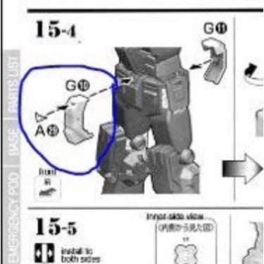 CB butcher parts for MG FA78 Full Armor Thunderbolt Ver Ka B13 J1-16 K1-11 K2-14
