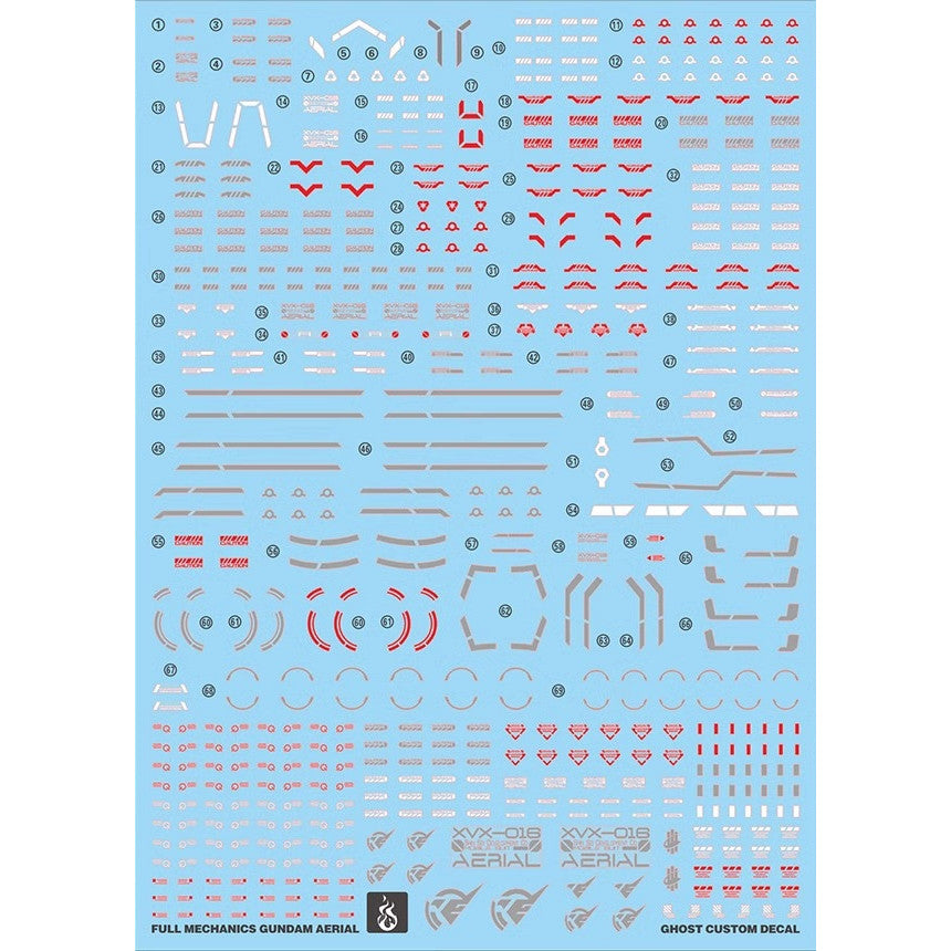 YAN FLAME Water Slide Decal FM 1/100 TWFM Aerial Fluo Type (YANFM001) 20250721