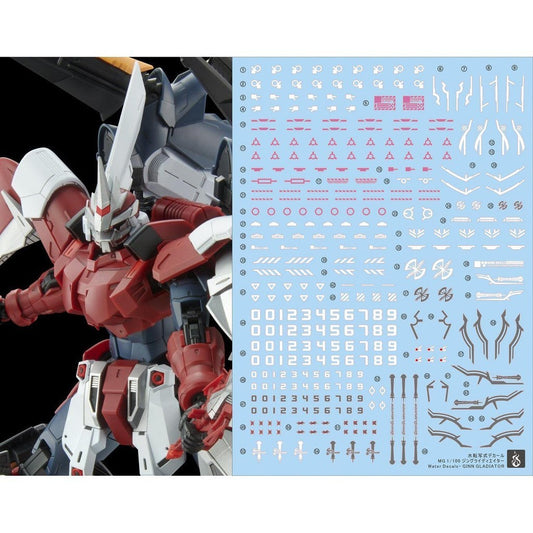 YAN FLAME Water Slide Decal MG 1/100 SEED Ginn Gladiator Fluo (YANMG100) 20250721
