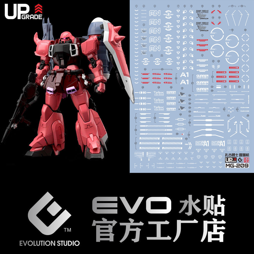 20250721 EVO MG 1/100 Lunamaria Warrior Zaku Water Slide Decal EVOMG056