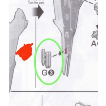 CB RG 07 butcher parts for SAZABI
