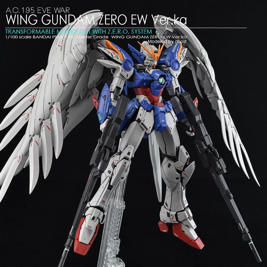 YAN FLAME GHOST MG 1/100 Wing Zero EW Fluo Type Water Slide Decal (YANMG025) 20250721