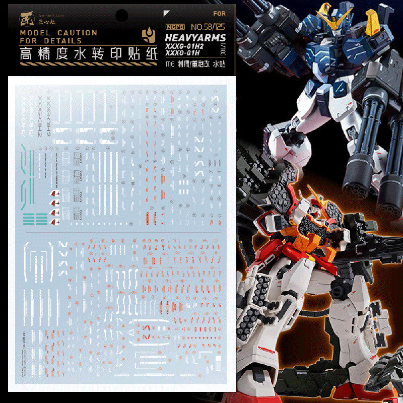 20250722 Artisan's Club MG 1/100 PB Heavyarms Igel Unit / Coustom EW Water Slide Decal