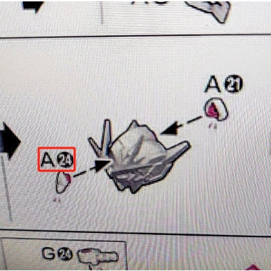 CB butcher parts for RG 21 00Q  A37 B6 C8 D2 H4 G22 E17