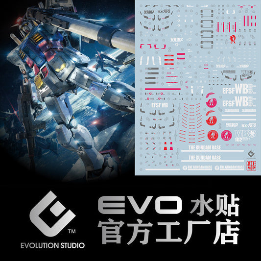 20250721 EVO MG 1/100 RX-78-2 RX78 2.0 3.0 Water Slide Decal EVOMG035 EVOMG036