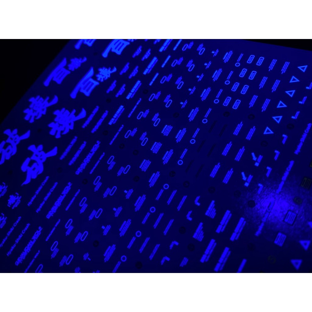 20250722 XUEYAN XY / SNOW FLAME MG 45 Qubeley + Hyaku Shiki Crash Fluorescences Water slide decal