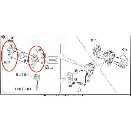CA PG MK-Ⅱ MK 2 MK2 AEUG TITANS K17 K28 O9 metal Replacement spare parts 20250717