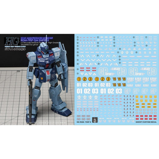 YAN FLAME Water Slide Decal GHOST HG HGUC RGM-79SC SINPE R GM  Fluo (YANHG031) 20250721