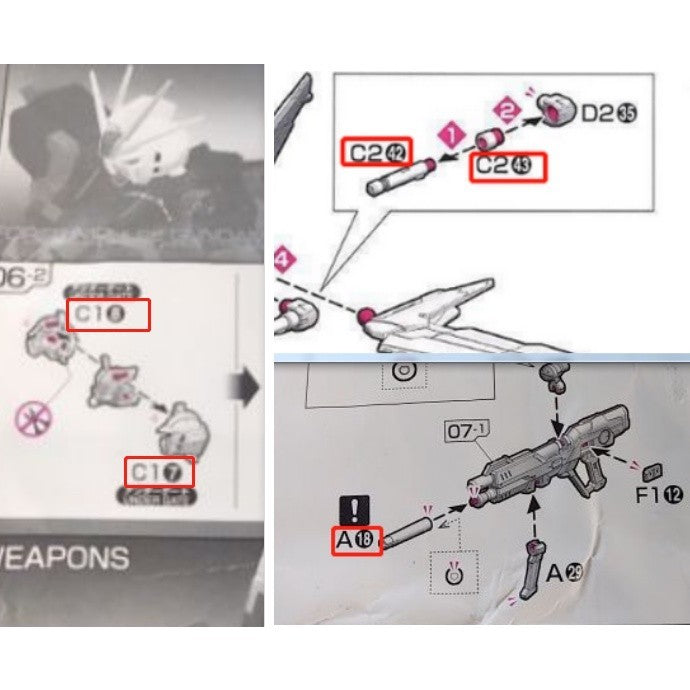 CB RG 16 butcher parts for Force Impulse SPEC 2