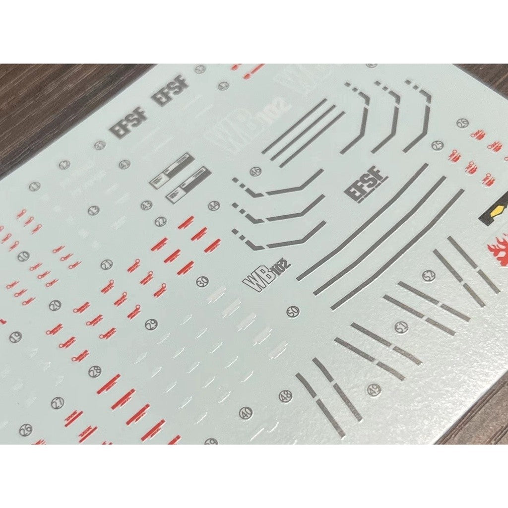 20250722 XUEYAN XY / SNOW FLAME HG RX-78-02  Fluorescence Water slide decal