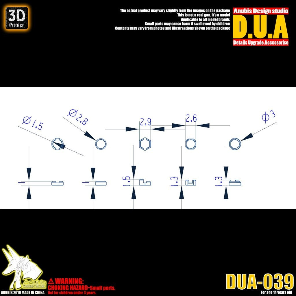 ANUBIS 3d PRINT DETAIL upgrade parts 1/144 Zaku One Eye Sight DUA039 NO KITS
