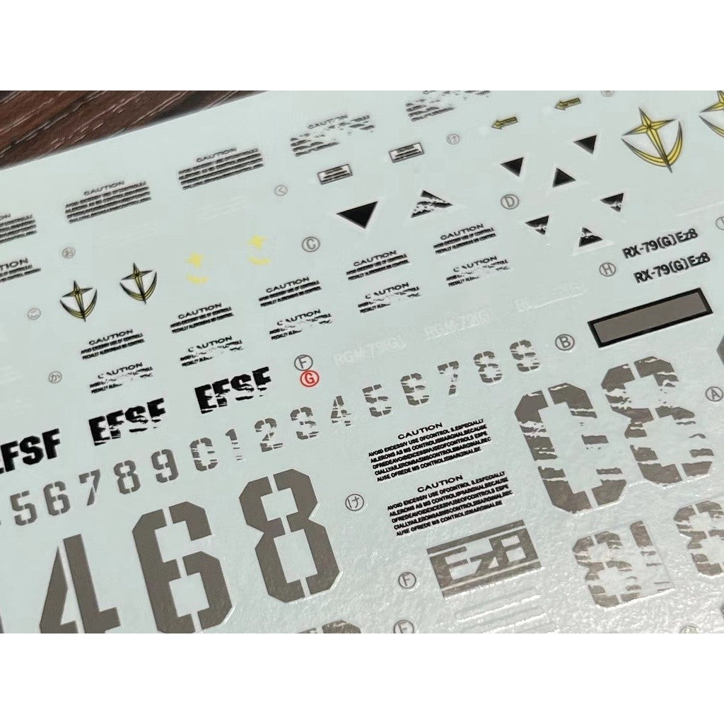 20250722 XUEYAN XY / SNOW FLAME MG 103 RX-79G + Ez8 Water slide decal