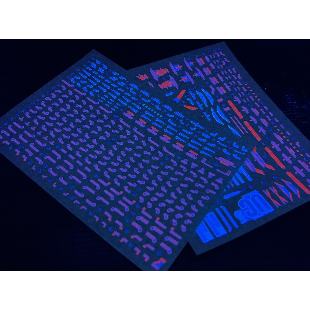 20250722 XUEYAN XY / SNOW FLAME PG 14 Unicorn 03 PHENEX Fluorescence Water slide decal