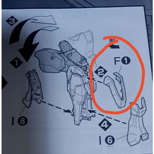 CB MG 23 butcher parts for  Buster A15