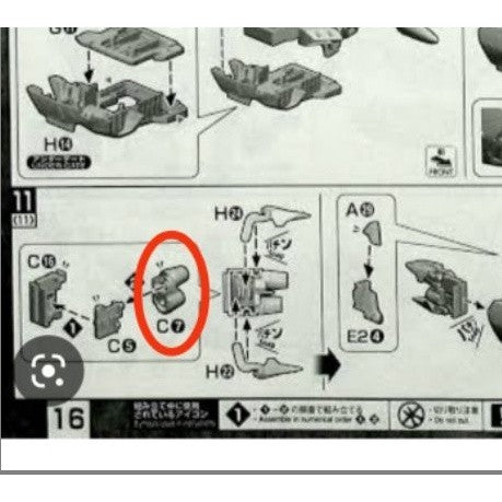 CB MG 27 butcher parts for Justice