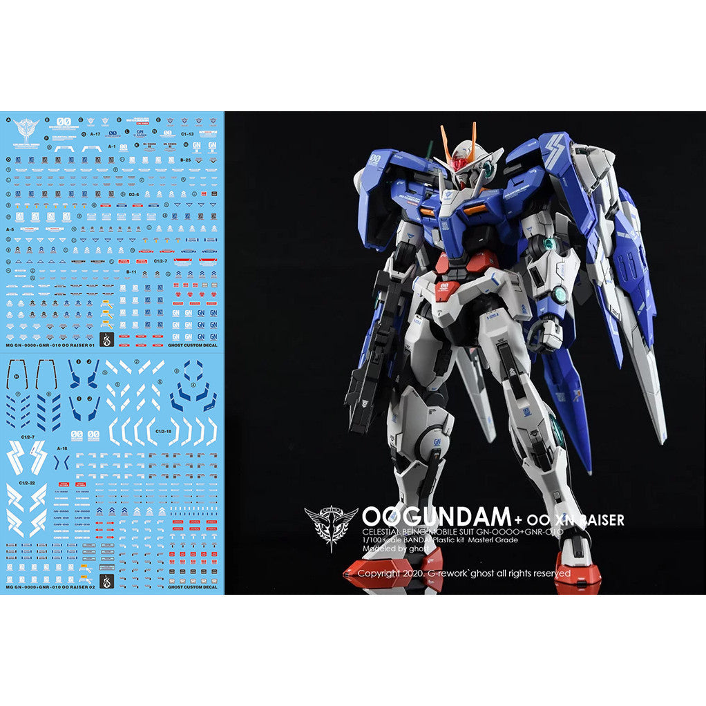 YAN FLAME GHOST MG 1/100 OO 00R 00 RAISER Water Slide Decal Fluo Type (YANMG047) 20250721