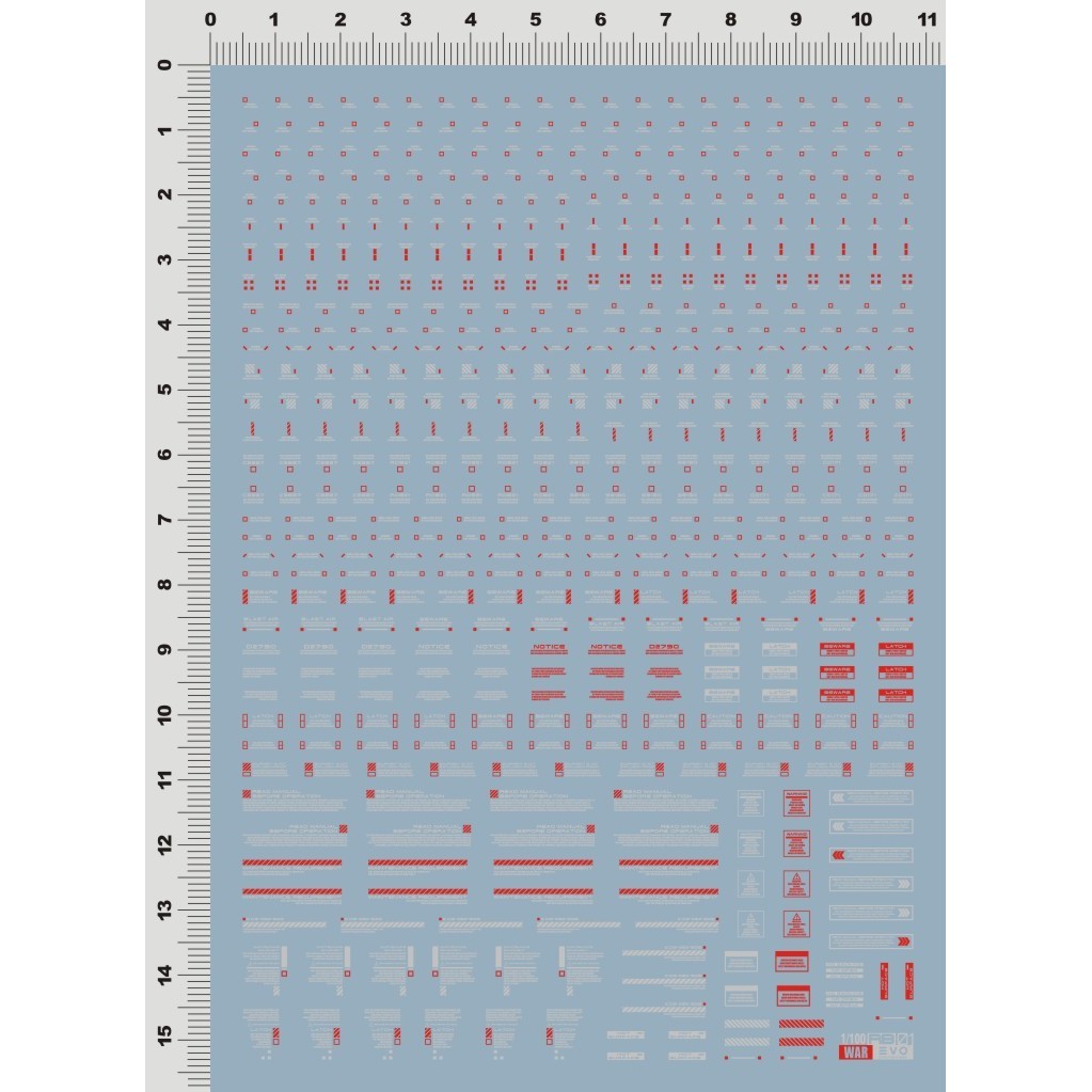 20250721 EVO RB01 HIQ Waning Sign Logo Fluo Water Slide Decal EVO100