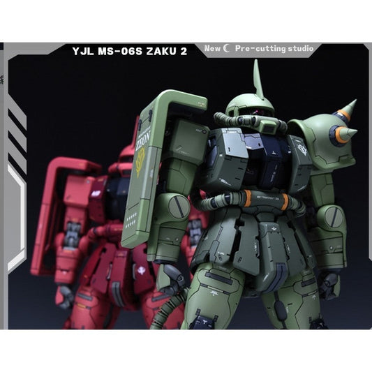 20250722 NewC Pre-cut masking tape YUJIAO LAND YJL MG Zaku 2 ( Red / Green )  GK (No kits, no GK parts)