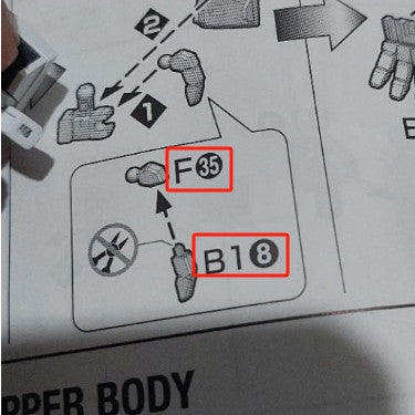 CB MG 32 butcher parts for  Zeta Ver.ka