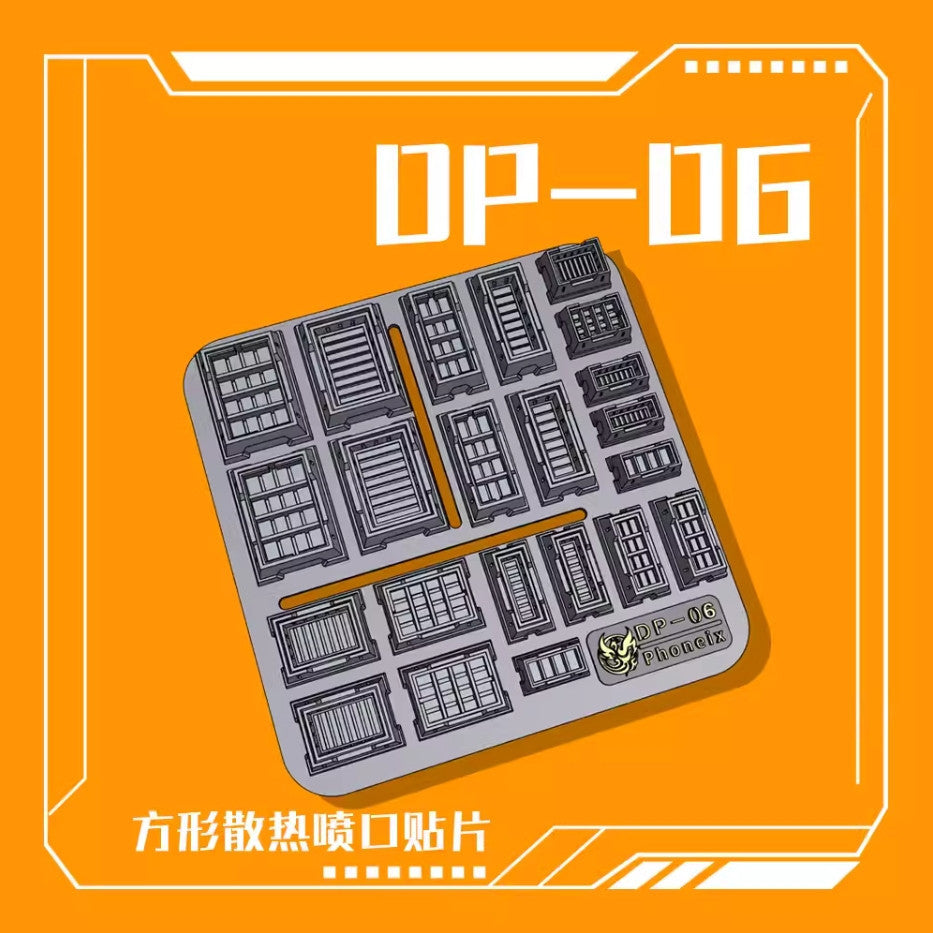 Phoenix 3D print DP-06 Square Booster Modification Paster detail upgrade parts no kits Collectibles