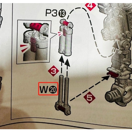 CB butcher parts for PG 1/60 Unleashed RX-78-2