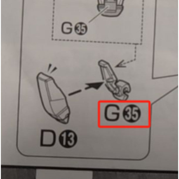 CB MG 11 butcher parts for exia