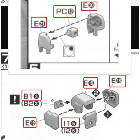 CB butcher parts for MG 1/100  TR-1 [HAZEL CUSTOM] (COMBAT DEPLOYMENT COLOR)