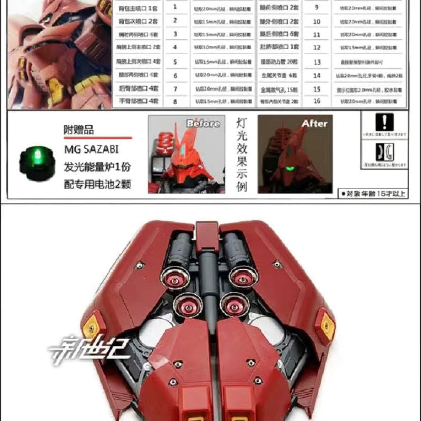 CALILY metal Detail upgrade parts MG SAZABI KA Collectibles