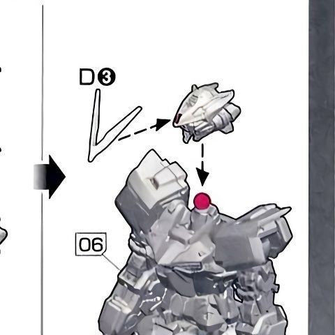 CA RG 1/144 ASTRAY RED FRAME V-FIN D3 Plastic replacement spare parts 20250717
