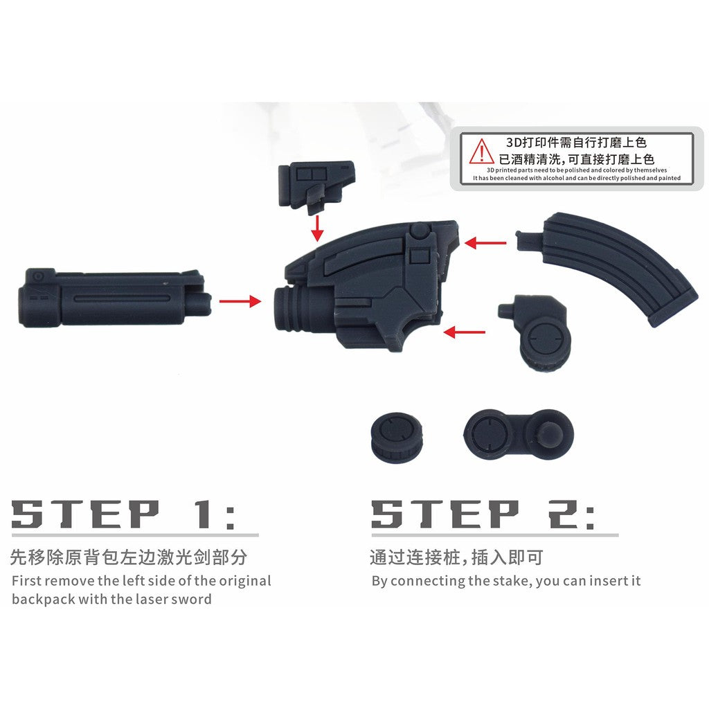 NewC Fat Cat 1/100 RGU RX-78-2 2.0 3D Printing Upgrade Shoulder Parts (Kits not included)