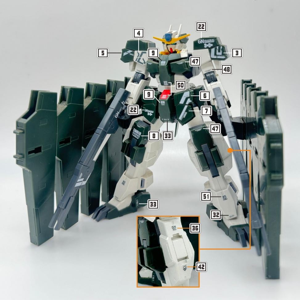 MASTER H074 Water Slide Decal for HG 00 1/144 Zabanya Collectibles