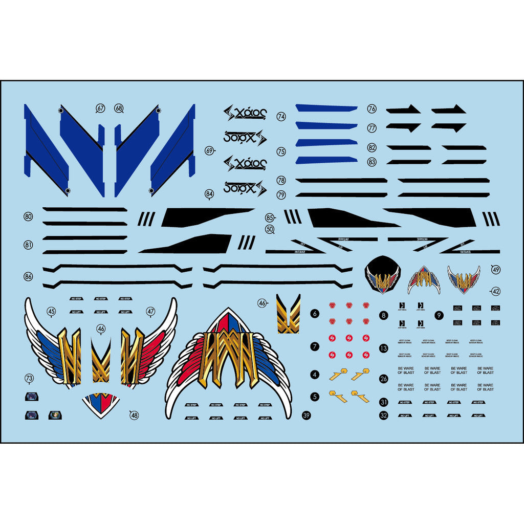 Transamsphere TRS Water Slide Decal HG Macross YF-29 Durandal Valkyrie TRSHG018M