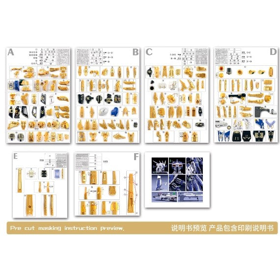 20250722 NewC DMM RG 1/144 HI NU Pro Pre-cutting Maksing Tape (Model not included)