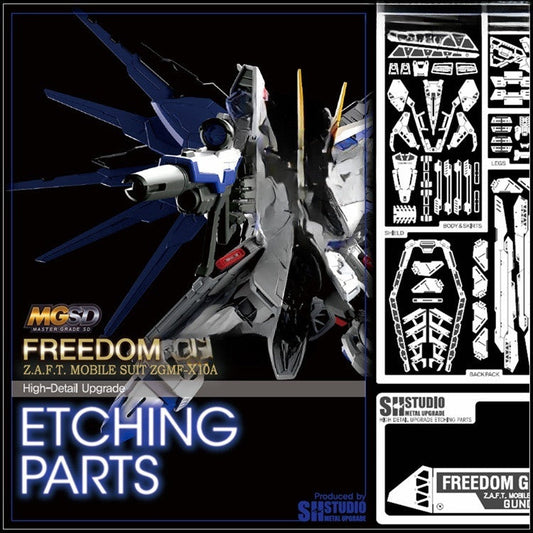 SH STUDIO Upgrade Metal Etching Parts for MGSD Freedom