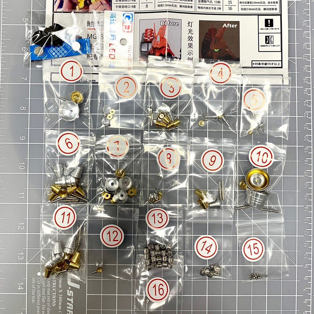 CALILY metal Detail upgrade parts MG SAZABI KA Collectibles