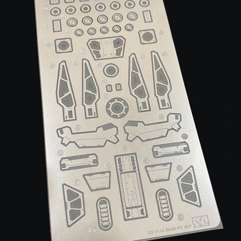 CALILY metal Detail upgrade parts for RG HI NU ETCHING Collectibles