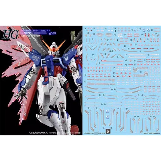 YAN FLAME Water Slide Decal GHOST HG 1/144 Destiny Spec 2 (YANHG037) 20250721