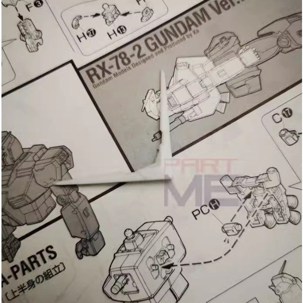 CA PG RG MG Diban Exia F25 V-fin Plastic replacement spare parts 20250717
