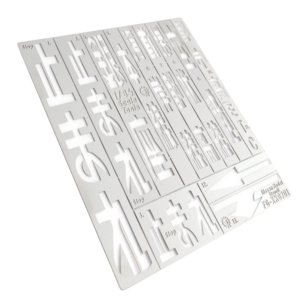 Alexen XK0701 Stencil Tools for 1/64 Japanese Style Scene Tokyo Osaka City Road Markings