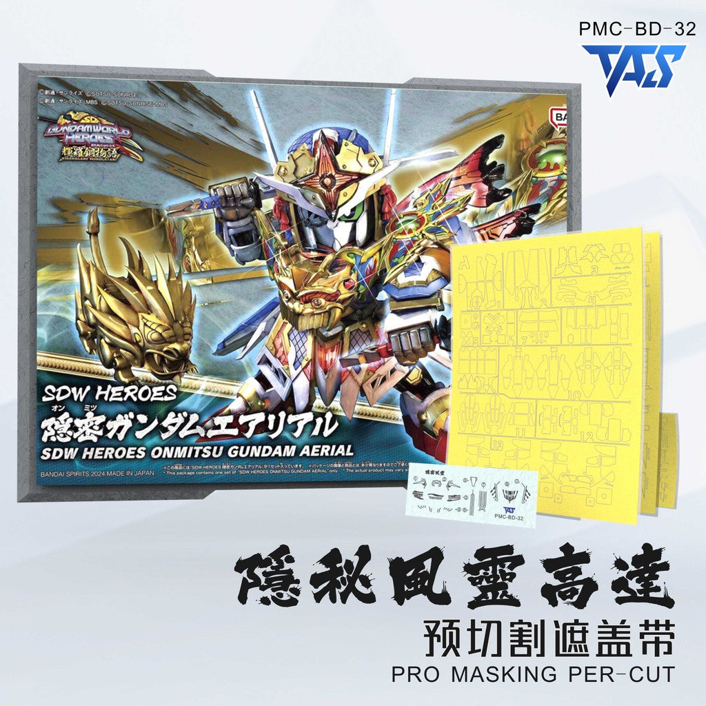 20250722 TAS SDW HEROES ONMITSU AERIAL PRO Masking Tape Pre Cut (Kits not included)