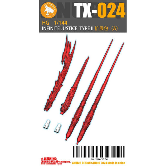 ANUBIS TX024 HG 1/144  infinte justice type 2 Detail upgrade parts no kits Collectibles