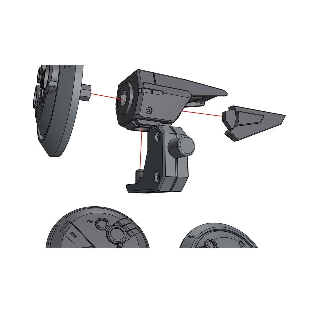 Phoenix D-17 detail upgrade part sight lens High precision sight monitor modification Collectibles