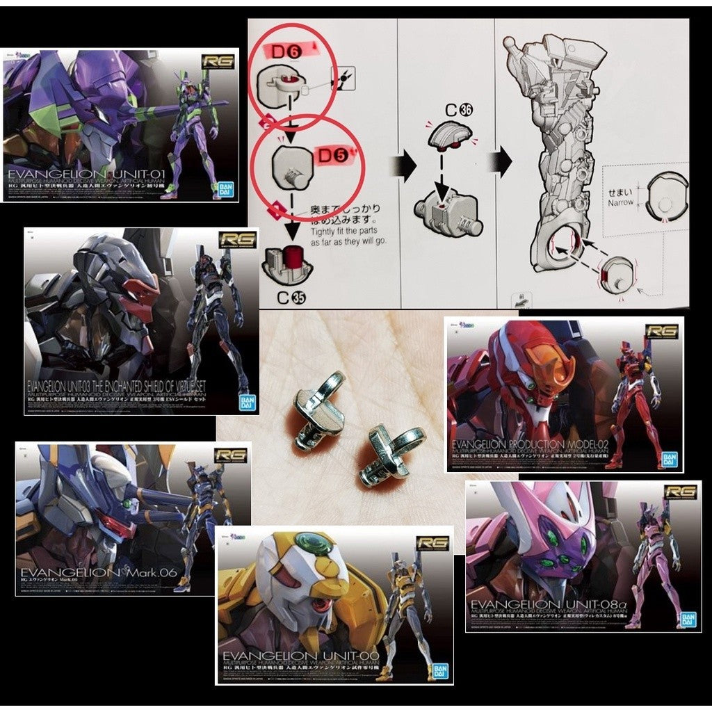 CA RG EVA  Series E6 E7 E8 D6 D5 Arm Leg replacement spare parts 20250717