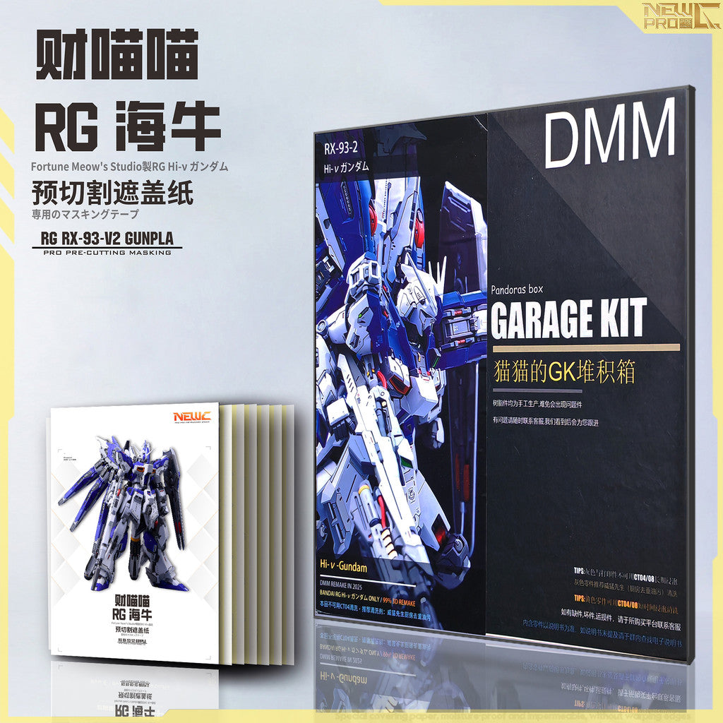NewC DMM RG 1/144 HI NU Pro Pre-cutting Maksing Tape (Model not included)