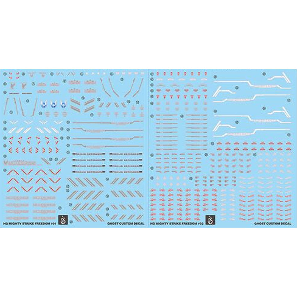 YAN Water Slide Decal GHOST HG 1/144 Mighty Strike Freedom (YANHG014) 20250721