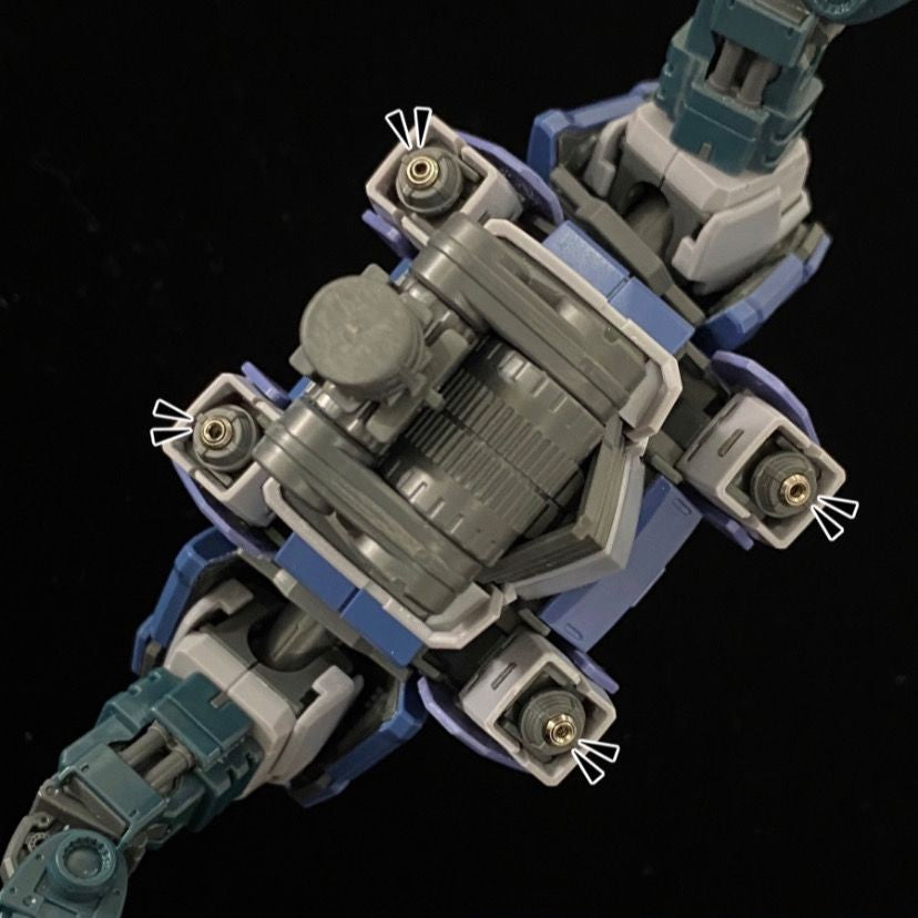 CALILY metal Detail upgrade parts for RG 34 ZEONG Collectibles