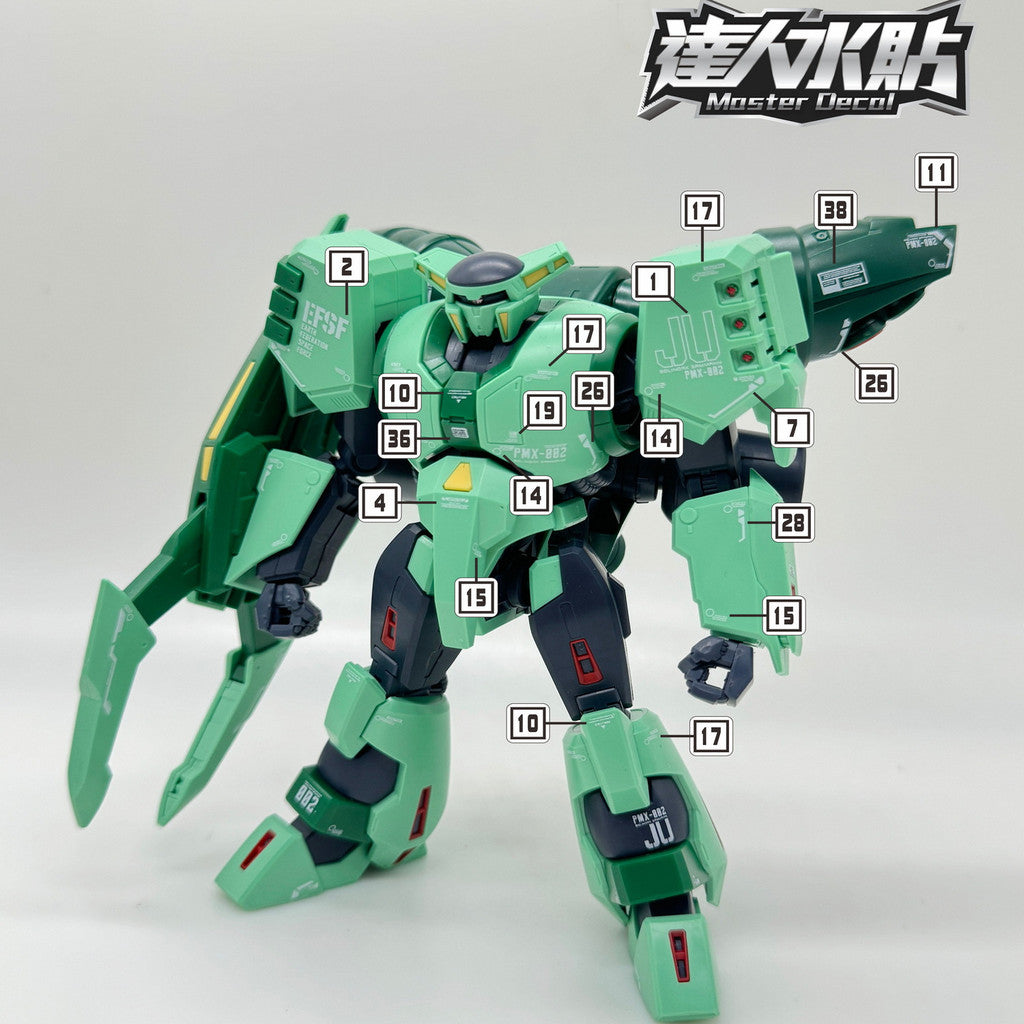 MASTER Decal Water Slide Decal H091 for 1/144  HG Bolinoak Sammahn